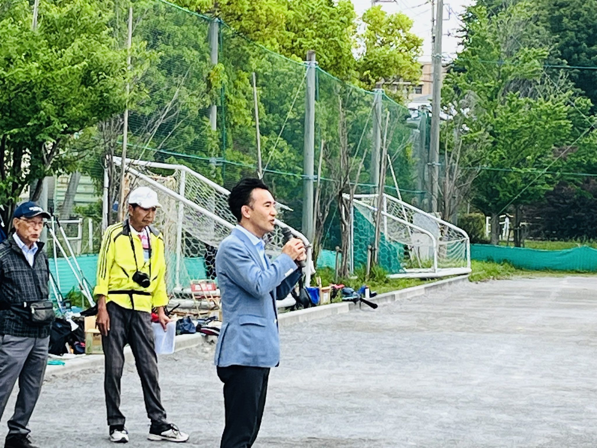 北区選出関根信明県議会議員主催のグランドゴルフ大会でのご挨拶