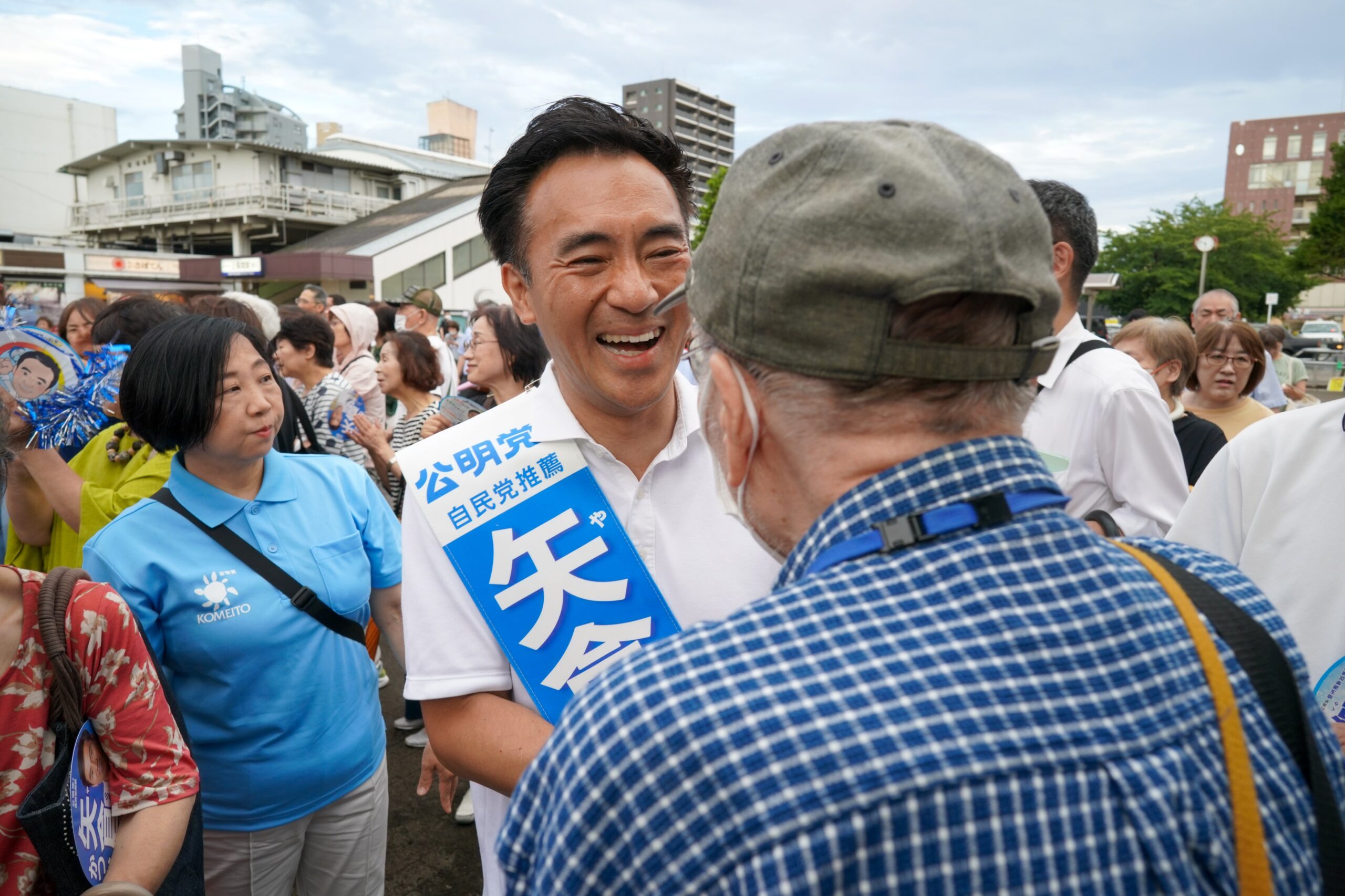 上福岡駅にて街頭演説会を開催！