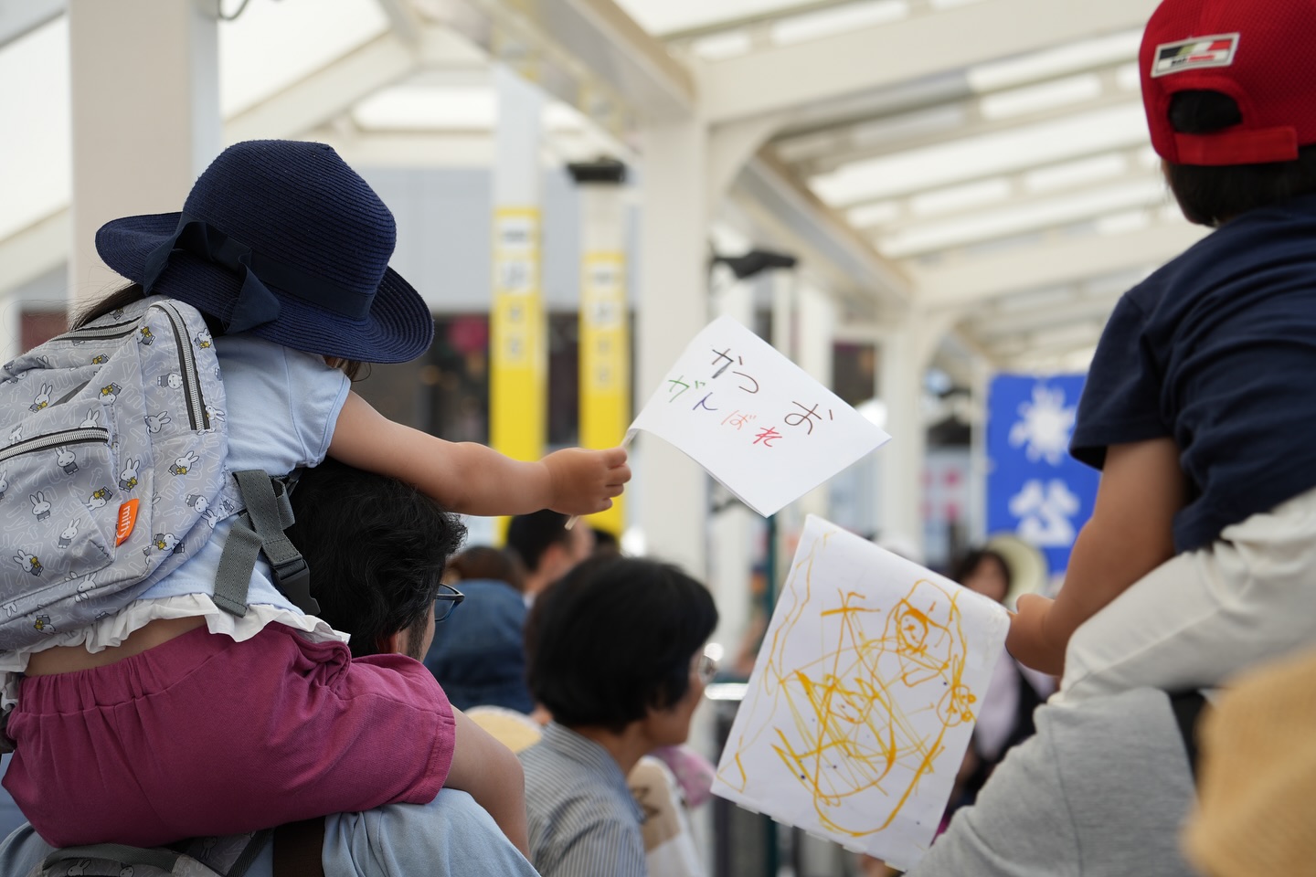 川越駅で街頭演説会