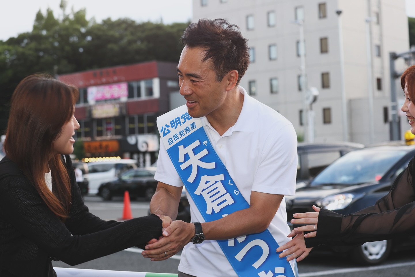 秩父駅にて街頭演説会を開催