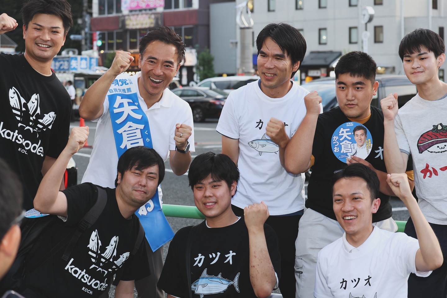 秩父駅にて街頭演説会を開催