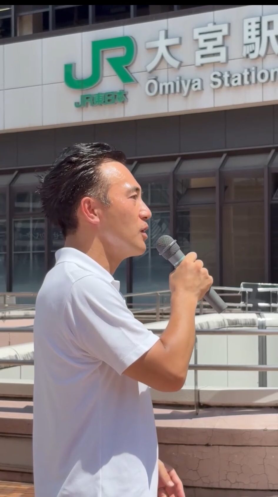 大宮駅西口にて街頭演説「抑止も外交（対話）も大事。そのバランスをどうとるか」